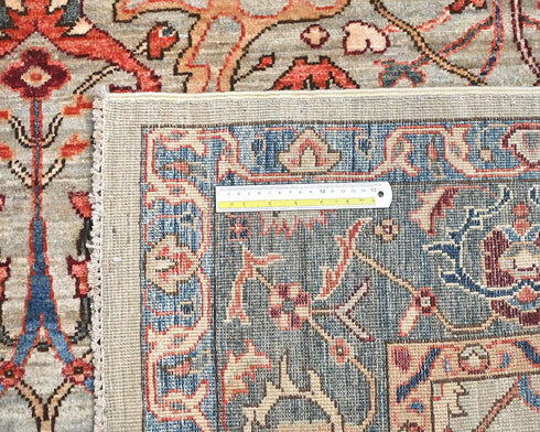 6x9 Ft Light Brown Aryana Afghan Hand Knotted Veg Dye Wool Area Rug