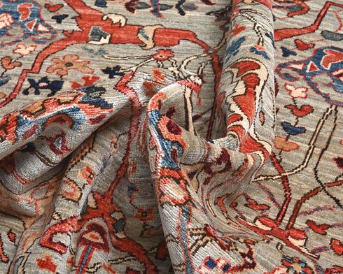 6x9 Ft Light Brown Aryana Afghan Hand Knotted Veg Dye Wool Area Rug