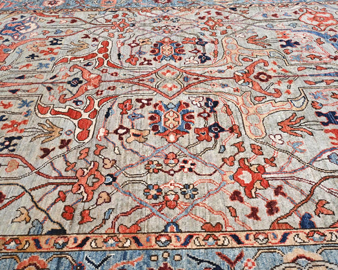 6x9 Light Brown Aryana Afghan Hand Knotted Veg Dye Wool Area Rug