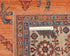 8x10 Orange Blue Aryana Afghan Hand Knotted Veg Dye Wool Area Rug