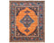 8x10 Orange Aryana Afghan Hand Knotted Veg Dye Wool Area Rug