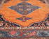 8x10 Orange Aryana Afghan Hand Knotted Veg Dye Wool Area Rug