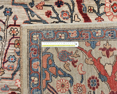 8x10 Gray Aryana Afghan Hand Knotted Veg Dye Wool Area Rug