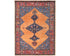 9x12 Orange Blue Aryana Afghan Hand Knotted Veg Dye Wool Area Rug