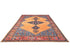 9x12 Orange Blue Aryana Afghan Hand Knotted Veg Dye Wool Area Rug