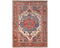 9x12 Rust Blue Aryana Afghan Hand Knotted Veg Dye Wool Area Rug