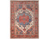 9x12 Rust Blue Aryana Afghan Hand Knotted Veg Dye Wool Area Rug