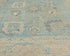 9x12 Ft Oushak Turkish Hand Knotted Traditional Soft Blue Wool Area Rug