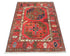 3x4 Red Ersari Afghan Hand Knotted Veg Dye Wool Area Rug