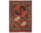 3x4 Rust Ersari Afghan Hand Knotted Veg Dye Wool Area Rug