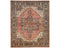 9x12 Rust Blue Aryana Afghan Hand Knotted Veg Dye Wool Area Rug