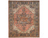 9x12 Rust Blue Aryana Afghan Hand Knotted Veg Dye Wool Area Rug