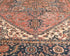 9x12 Rust Blue Aryana Afghan Hand Knotted Veg Dye Wool Area Rug