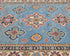 4x6 Blue Kuba Afghan Hand Knotted Wool Area Rug