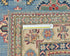 4x6 Blue Kuba Afghan Hand Knotted Wool Area Rug