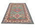 4x6 Green Kuba Afghan Hand Knotted Wool Area Rug