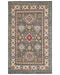 4x6 Brown Kuba Afghan Hand Knotted Wool Area Rug