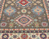 4x6 Brown Kuba Afghan Hand Knotted Wool Area Rug