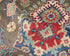 4x6 Brown Kuba Afghan Hand Knotted Wool Area Rug