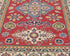 4x6 Red Kuba Afghan Hand Knotted Wool Area Rug