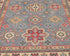 4x7 Gray Kuba Afghan Hand Knotted Wool Area Rug