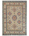 6x8 Beige Kuba Afghan Hand Knotted Wool Area Rug