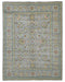 8x10 Gray Kuba Afghan Hand Knotted Wool Area Rug