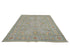 8x10 Gray Kuba Afghan Hand Knotted Wool Area Rug