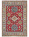 8x10 Red Kuba Afghan Hand Knotted Wool Area Rug