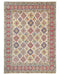 8x10 Beige Kuba Afghan Hand Knotted Wool Area Rug