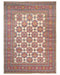 9x12 Beige Kuba Afghan Hand Knotted Wool Area Rug
