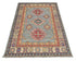 3x4 Gray Kuba Afghan Hand Knotted Wool Area Rug