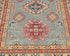 3x4 Gray Kuba Afghan Hand Knotted Wool Area Rug