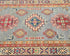 3x4 Gray Kuba Afghan Hand Knotted Wool Area Rug