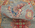 3x4 Gray Kuba Afghan Hand Knotted Wool Area Rug