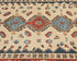 3x5 Beige Kuba Afghan Hand Knotted Wool Area Rug
