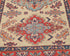 3x5 Beige Kuba Afghan Hand Knotted Wool Area Rug