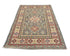 3x5 Gray Kuba Afghan Hand Knotted Wool Area Rug