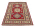 3x5 Red Kuba Afghan Hand Knotted Wool Area Rug