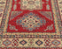 3x5 Red Kuba Afghan Hand Knotted Wool Area Rug