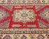 3x5 Red Kuba Afghan Hand Knotted Wool Area Rug