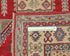 3x5 Red Kuba Afghan Hand Knotted Wool Area Rug