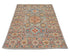 3x5 Gray Kuba Afghan Hand Knotted Wool Area Rug