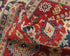 4x7 Red Kuba Afghan Hand Knotted Wool Area Rug