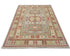 4x6 Gray Kuba Afghan Hand Knotted Wool Area Rug