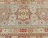 4x6 Gray Kuba Afghan Hand Knotted Wool Area Rug