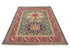 4x6 Green Kuba Afghan Hand Knotted Wool Area Rug