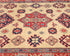 4x6 Beige Kuba Afghan Hand Knotted Wool Area Rug