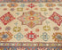 4x6 Beige Kuba Afghan Hand Knotted Wool Area Rug