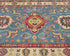 4x6 Blue Kuba Afghan Hand Knotted Wool Area Rug